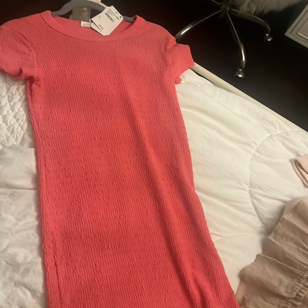 hot pink tight flattering dress